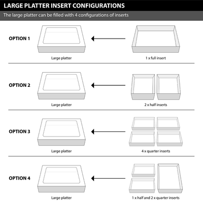 Simply Kraft Quarter Insert for Large Platter