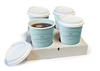 Simply Kraft 4 Cup Carry Tray