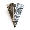 Retro Newsprint Fish & Chips Cone