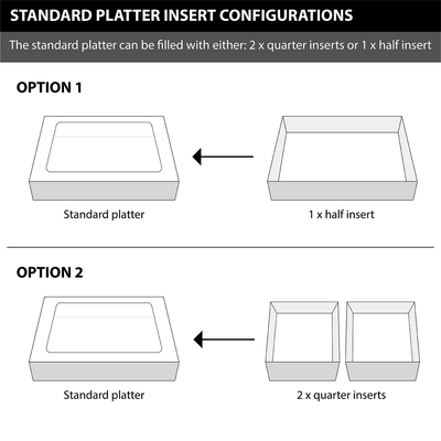 Simply Kraft Quarter Insert for Large Platter