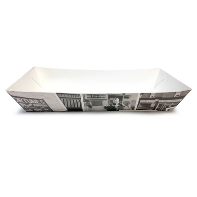 Retro Newsprint Large Tapered Tray